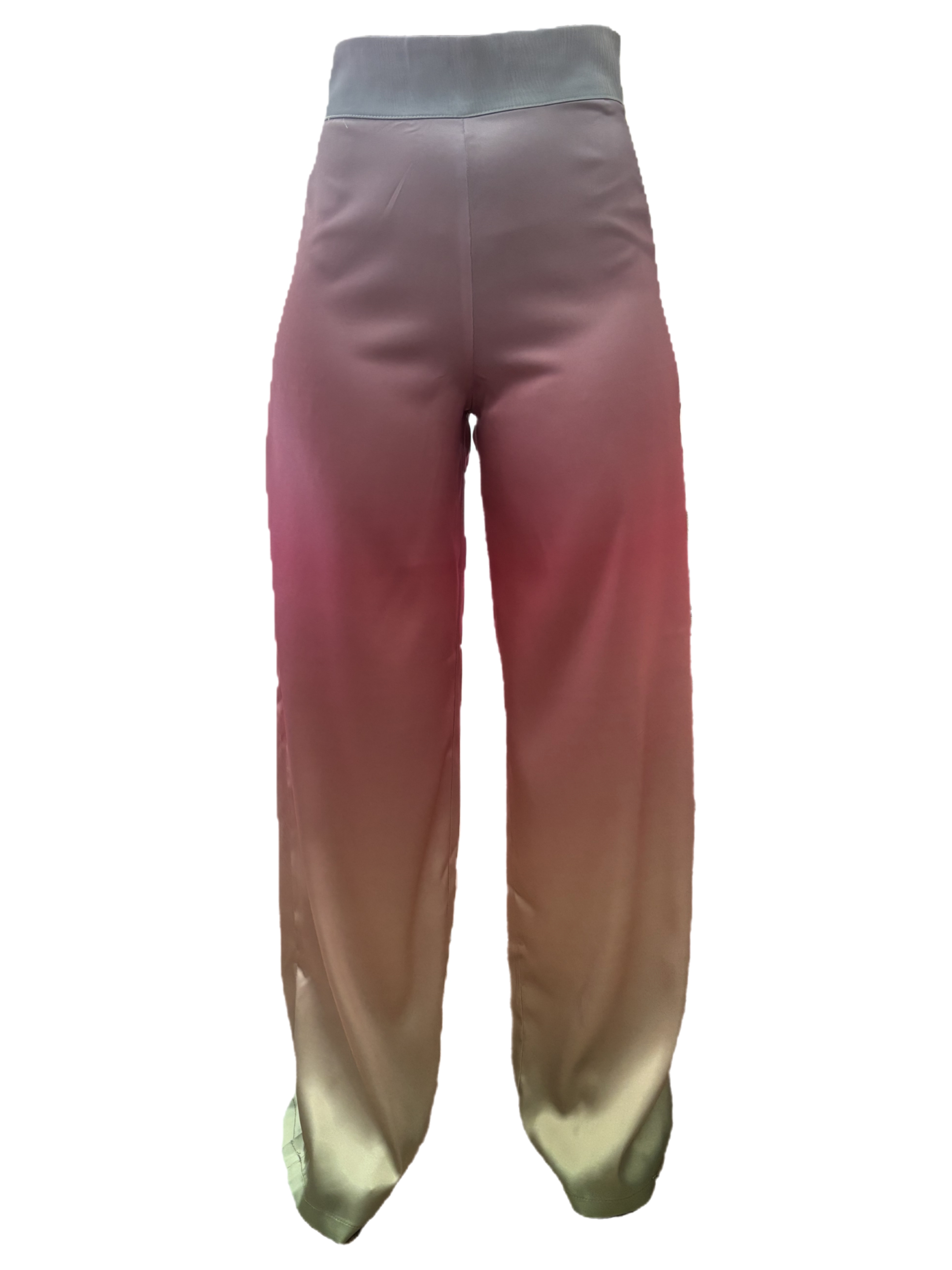 شلوار ساتن ال ایکس وارداتی زارا رنک رنگین کمونی سایز 38 تا 40